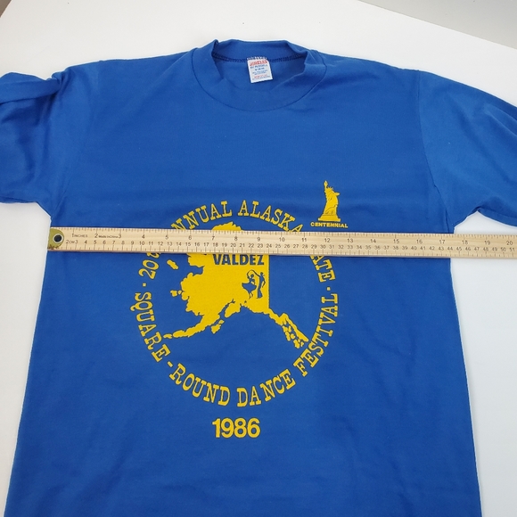 VTG 1986 Alaska Square Round Dancing Festival T Shirt M Valdez Single Stitch - Picture 7 of 8